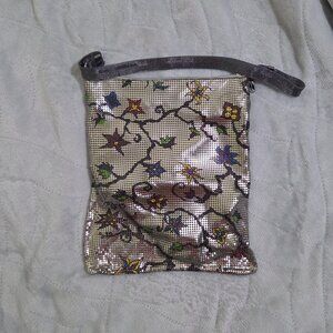 Whiting & Davis Floral Mesh Handbag